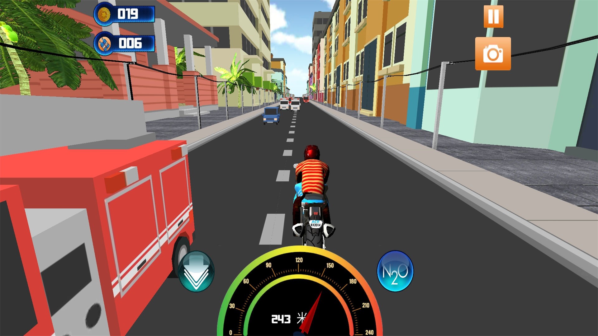 真实公路摩托车3D截图
