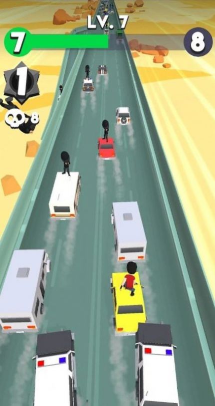 车顶跳跃跑酷截图