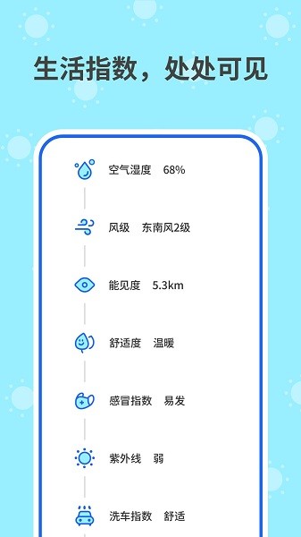 和喣天气预报截图