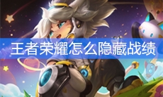 《王者荣耀》怎么隐藏战绩