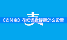 《支付宝》花呗语音提醒怎么设置