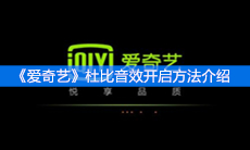 《爱奇艺》杜比音效开启方法介绍