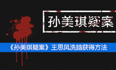 《孙美琪疑案》三级线索王思凤洗脑获得方法