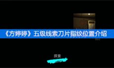 《方婷婷》五级线索刀片指纹位置介绍