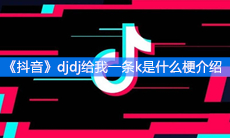 《抖音》djdj给我一条k是什么梗介绍