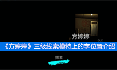 《方婷婷》三级线索模特上的字位置介绍