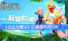 《创造与魔法》红蘑菇作用分析