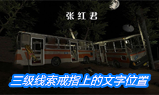 《张红君》三级线索戒指上的文字位置介绍