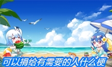 《哔哩哔哩》可以捐给有需要的人什么梗