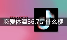抖音恋爱体温36.7是什么梗