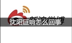 沈阳巨响怎么回事