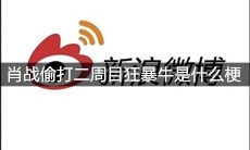 肖战偷打二周目狂暴牛是什么梗