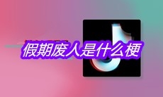 抖音假期废人是什么梗