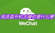 我派直升机去接你是什么梗