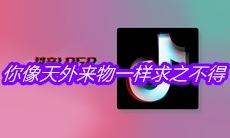 抖音你像天外来物一样求之不得是什么歌