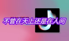 抖音不管在天上还是在人间是什么歌