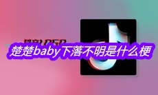 抖音楚楚baby下落不明是什么梗