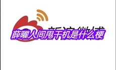 薛曜人间甩干机是什么梗