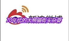 70年代的大熊猫街头杂耍是什么梗