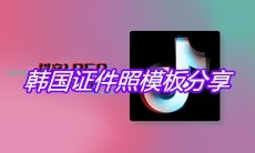 抖音韩国证件照模板分享