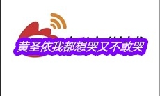 黄圣依我都想哭又不敢哭是什么梗