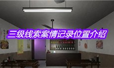 《万家小馆》三级线索案情记录位置介绍