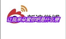 让我来朵蜜你吧是什么梗