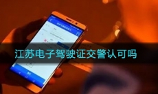 《江苏》电子驾驶证交警认可吗