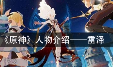 《原神》人物介绍—雷泽