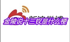 金陵说十三钗是什么梗