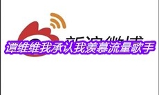 谭维维我承认我羡慕流量歌手是什么梗