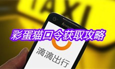 《滴滴出行》彩蛋猫口令获取攻略