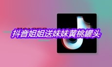 抖音姐姐送妹妹黄桃罐头是什么梗