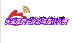 快递是要去旅游吗是什么梗