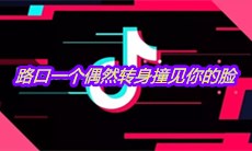 抖音路口一个偶然转身撞见你的脸是什么歌