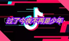 抖音过了今夜不再是少年是什么歌