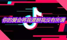 抖音你的爱会将我灌醉我没有所谓是什么歌