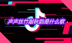 抖音声声丝竹敲秋韵是什么歌