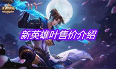 《王者荣耀》新英雄叶售价介绍