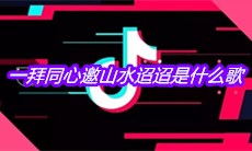 抖音一拜同心邀山水迢迢是什么歌