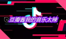 抖音豆瓣酱我的音乐太辣赚太多我像是开了外挂是什么歌