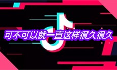 抖音可不可以就一直这样很久很久是什么歌