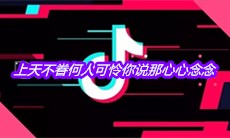 抖音上天不眷何人可怜你说那心心念念是什么歌