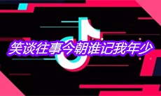 抖音笑谈往事今朝谁记我年少是什么歌