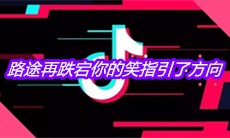 抖音路途再跌宕你的笑指引了方向是什么歌