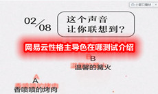 网易云性格主导色在哪测试介绍