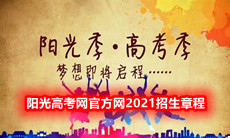 阳光高考网2021招生章程