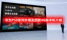 华为P50系列外观及四款4G版手机介绍
