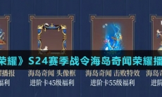 《王者荣耀》S24赛季战令海岛奇闻荣耀播报介绍