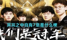 冥冥之中自有7意是什么梗